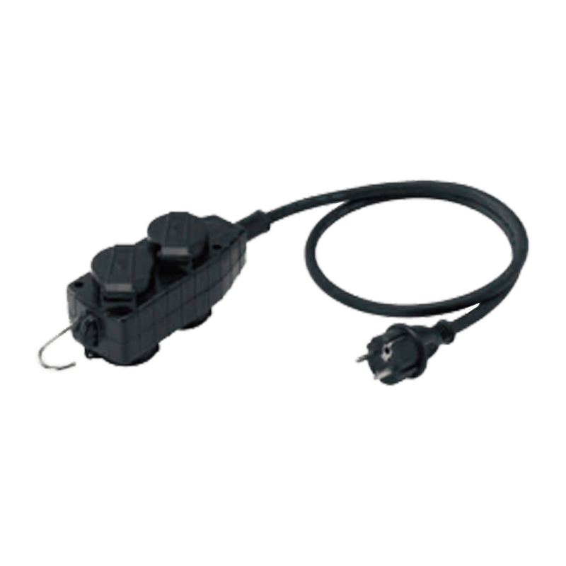 Four way extension sockets Schuko version