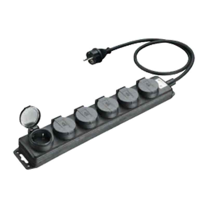 Six way extension sockets